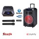 Oyılıty DK-15 / Disco Işıklı Bluetooth, USB, Şarjlı, Karaoke Mikrofonlu Taşınabilir Ses Sistemi 